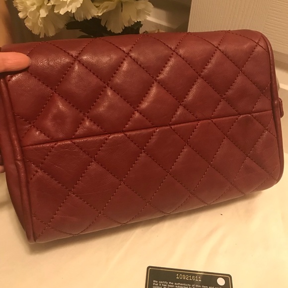 ‼️SOLD‼️Authentic Chanel burgundy handbag - Picture 3 of 8
